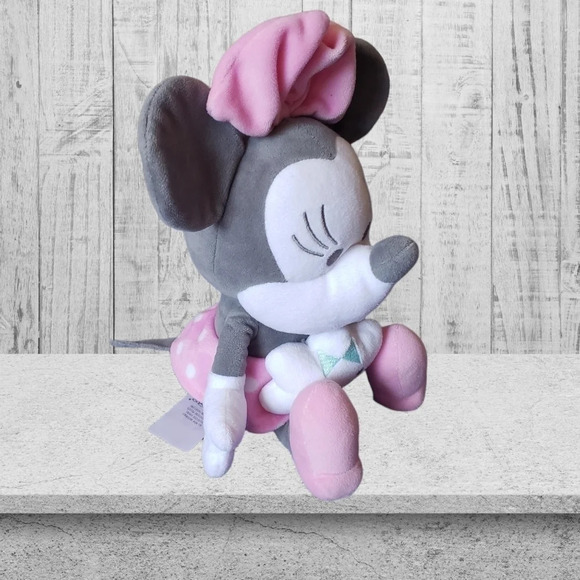 Disney minnie mouse plush for baby pink&gray - Picture 4 of 6